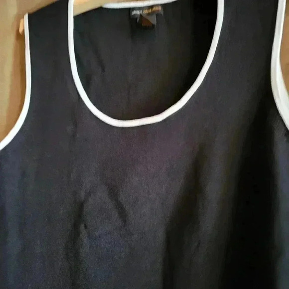 Grace Dane Lewis Woman's Black Knit sleeveless Top med - Picture 5 of 7
